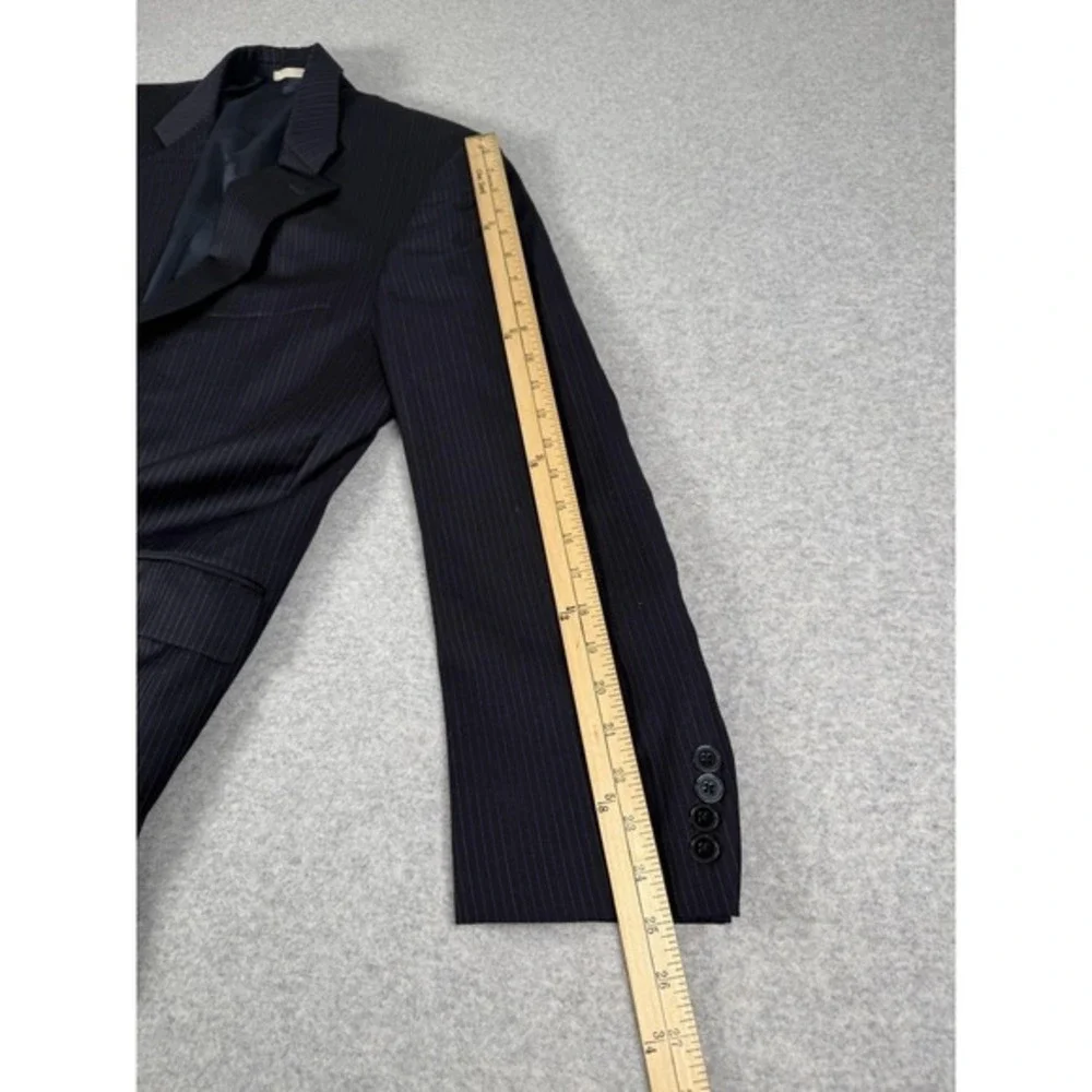 Burberry London Kensington Sport Coat‎ Men's 42R Navy Pinstripe Wool Blazer